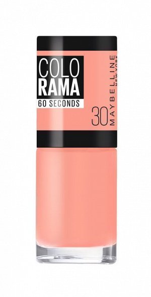 Лак для ногтей "colorama", оттенок 30, коралловые бусы, maybelline new york, 7 мл