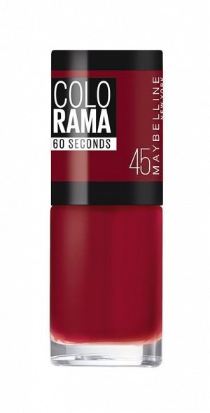 Лак для ногтей "colorama", оттенок 45, вишневый пирог, maybelline new york, 7 мл