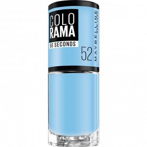 Лак для ногтей "colorama", оттенок 52, ясное небо, maybelline new york, 7 мл