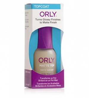 Верхнее покрытие с матирующим эффектом matte top coat, orly (орли), 18 мл.