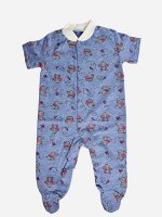 Комбинезон для новорожденных Sleep&amp;Fly из кулирки с веселым принтом