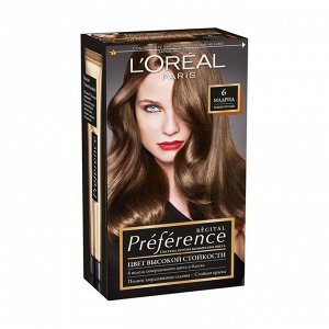 Краска для волос "preference", с бальзамом -усилителем цвета, оттенок 6, мадрид, l'oreal paris, 270 мл
