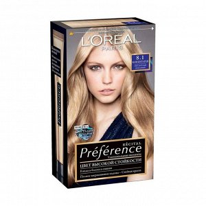 Краска для волос "preference", с бальзамом -усилителем цвета, оттенок 8.1, копенгаген, l'oreal paris, 270 мл