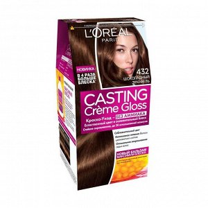 Краска для волос "casting creme gloss" без аммиака, оттенок 432, шоколадный трюфель, l'oreal paris, 254 мл