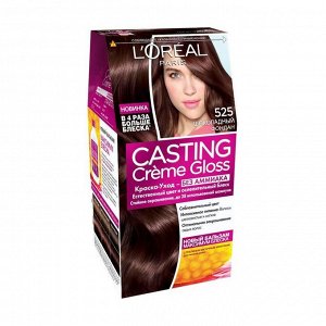 Краска для волос "casting creme gloss" без аммиака, оттенок 525, шоколадный фондан, l'oreal paris, 254 мл