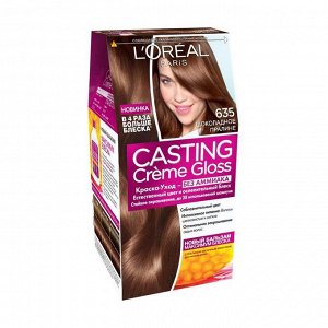 Краска для волос "casting creme gloss" без аммиака, оттенок 635, шоколадное пралине, l'oreal paris, 254 мл