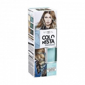 Красящий бальзам для волос смываемый, оттенок голубые волосы, colorista washout, l'oreal paris, 80 мл