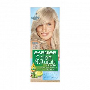 Стойкая питательная крем-краска для волос "color naturals", оттенок 111, платиновый блонд, garnier, 110 мл
