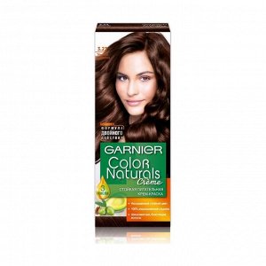 Стойкая питательная крем-краска для волос "color naturals", оттенок 3,23, темный шоколад, garnier, 110 мл