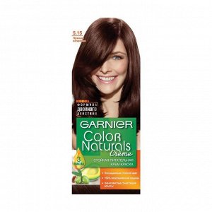Стойкая питательная крем-краска для волос "color naturals", оттенок 5.15, пряный эспрессо, garnier, 110 мл