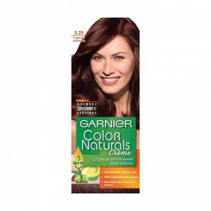 Стойкая питательная крем-краска для волос "color naturals", оттенок 5.25, горячий шоколад, garnier, 110 мл