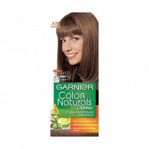 Стойкая питательная крем-краска для волос "color naturals", оттенок 6.25, шоколад, garnier,110 мл