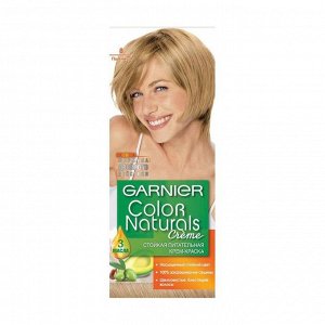 Стойкая питательная крем-краска для волос "color naturals", оттенок 8, пшеница, garnier, 110 мл