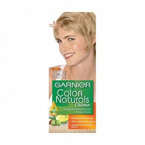 Стойкая питательная крем-краска для волос "color naturals", оттенок 9.1, солнечный пляж, garnier, 110 мл