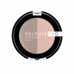 Тени для век PRO EYESHADOW DUO Relouis многоцветный тон:112 эффект стойкости
