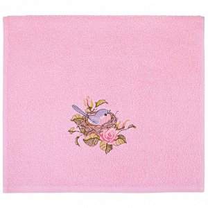 Полотенце махровое ,40*70 см., "малиновка", розовый, 100%х\б