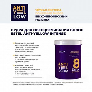 Пудра для обесцвечивания волос ESTEL ANTI-YELLOW INTENSE (500 г)