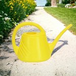 Лейка садовая для полива растений пластиковая, 1,8 л, цвет желтый желтый