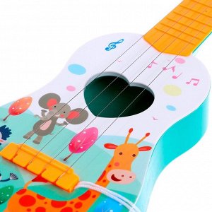 Музыкальная игрушка-гитара «Зоопарк», цвета МИКС