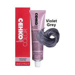 Краска для волос тон Фиолетово серый перманентная крем краска для седых волос 60 мл C:EHKO Color Explosion