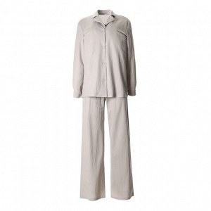 Костюм женский (рубашка, брюки, топ) KAFTAN Base, серый