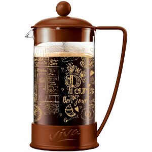 "Viva-Кофе и чай" Френч-пресс 600мл цв.коричневый BF-750