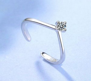 Безразмерное кольцо из стерлингового серебра