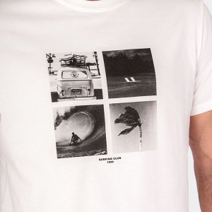 Футболка Крем
Мужская футболка с круглым вырезом горловины (принт "Surfing Club 1999").
Материал:
Cotton - материал из натуральных волокон, который удобен в носке, быстро впитывает и отводит от тела в
