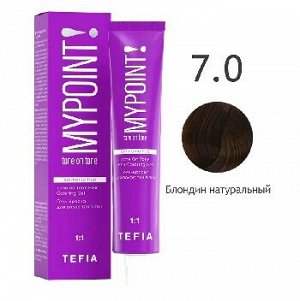 Гель-краска для волос тон в тон  MYPOINT 7.0 блондин натуральный 60  мл