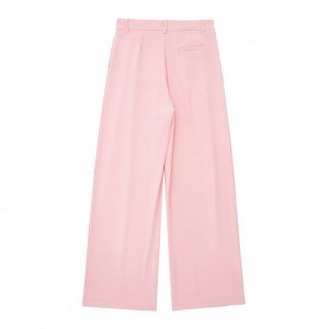 Широкие брюки в складку, розовый