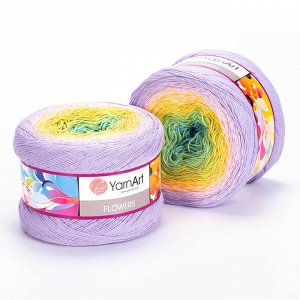 Пряжа Flowers полухлопок от ЯрнАрт цвет 285