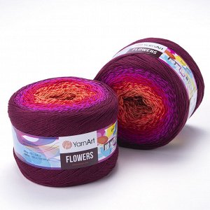 Пряжа Flowers полухлопок от ЯрнАрт цвет 310