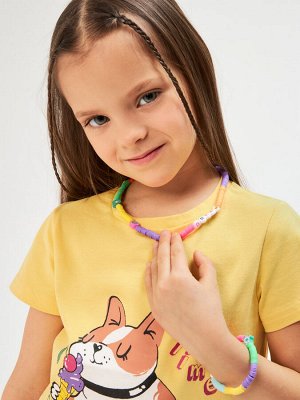 Комплект (бусы + браслет) детский Musan цветной