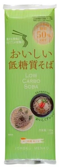 Johoku Menko Low Sugar Soba - низкоуглеводная гречневая лапша соба