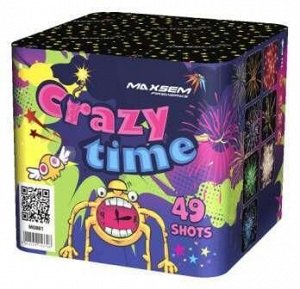 Батарея салютов "CRAZY TIME"  49 залпов * 0.8"