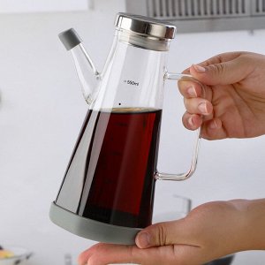 Графинчик (бутылка) для масла или соуса, стекло, 550 мл