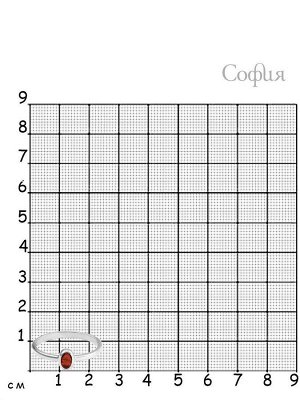 928 Наперстная молитва (серия "Спаси и сохрани") (литье, гранат)