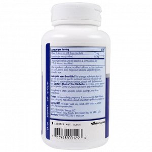 Enzymatic Therapy, Оптимизированные питательные вещества для диабетиков, 90 таблеток
