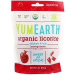YumEarth, Мягкая пищевая безглютеновая гранатовая лакрица + вкусная, 5 унций (142 г)