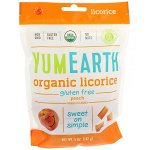 YumEarth, Мягкая пищевая персиковая лакрица без глютена + Вкусно, 5 унций (140 г)