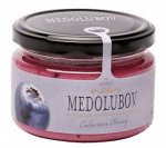 Крем-мёд Медолюбов с черникой 250гр