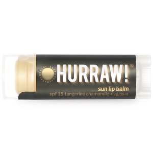 Hurraw! Balm, Солнцезащитный бальзам, солнцезащитный фактор 15, мандарин и ромашка, 0,15 унции (4,3 г)