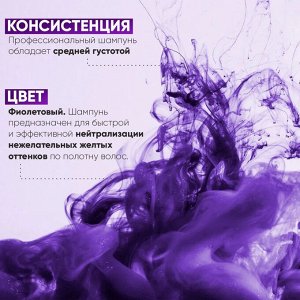 Шампунь для окрашивания волос с фиолетовым пигментом Epica Professional Cold Blond 300 мл Эпика