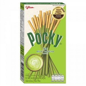 Печенье палочки Glico Pocky Milky Matcha со вкусом молочного зелёного чая (Таиланд) POCKY MATCHA GREEN TEA Floour Biscuit Stick  Соломка МАТЧА ЗЕЛЁНЫЙ ЧАЙ
