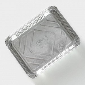 Форма из фольги для выпечки и запекания Доляна, 1,1 л, 225?175?35 мм, 2 шт/уп