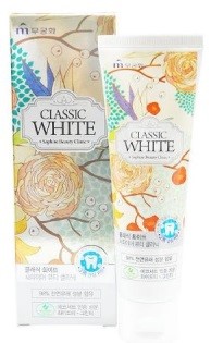 Зубная паста «Classic White» -Отбеливающая зубная паста “Saphire Beauty Clinic” с ароматом мяты и зеленого чая, туба 110 гр / 40
