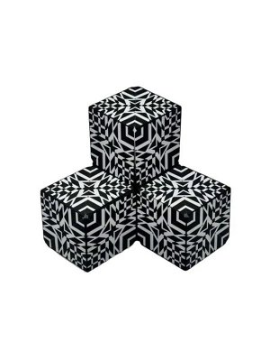 Noname Магический магнитный куб Маgic Cube головоломка. Иллюзия пространства, лабиринты, черный