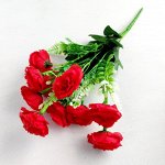 Искусственные цветы букет &quot;Роза с папоротником&quot;