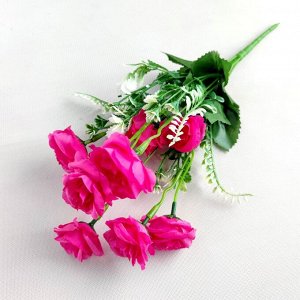 Искусственные цветы букет "Роза с папоротником"