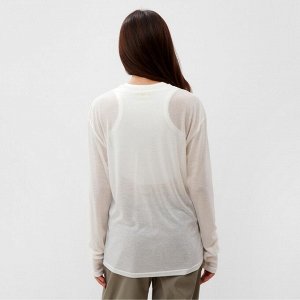 Лонгслив женский MIST, размер onesize, белый